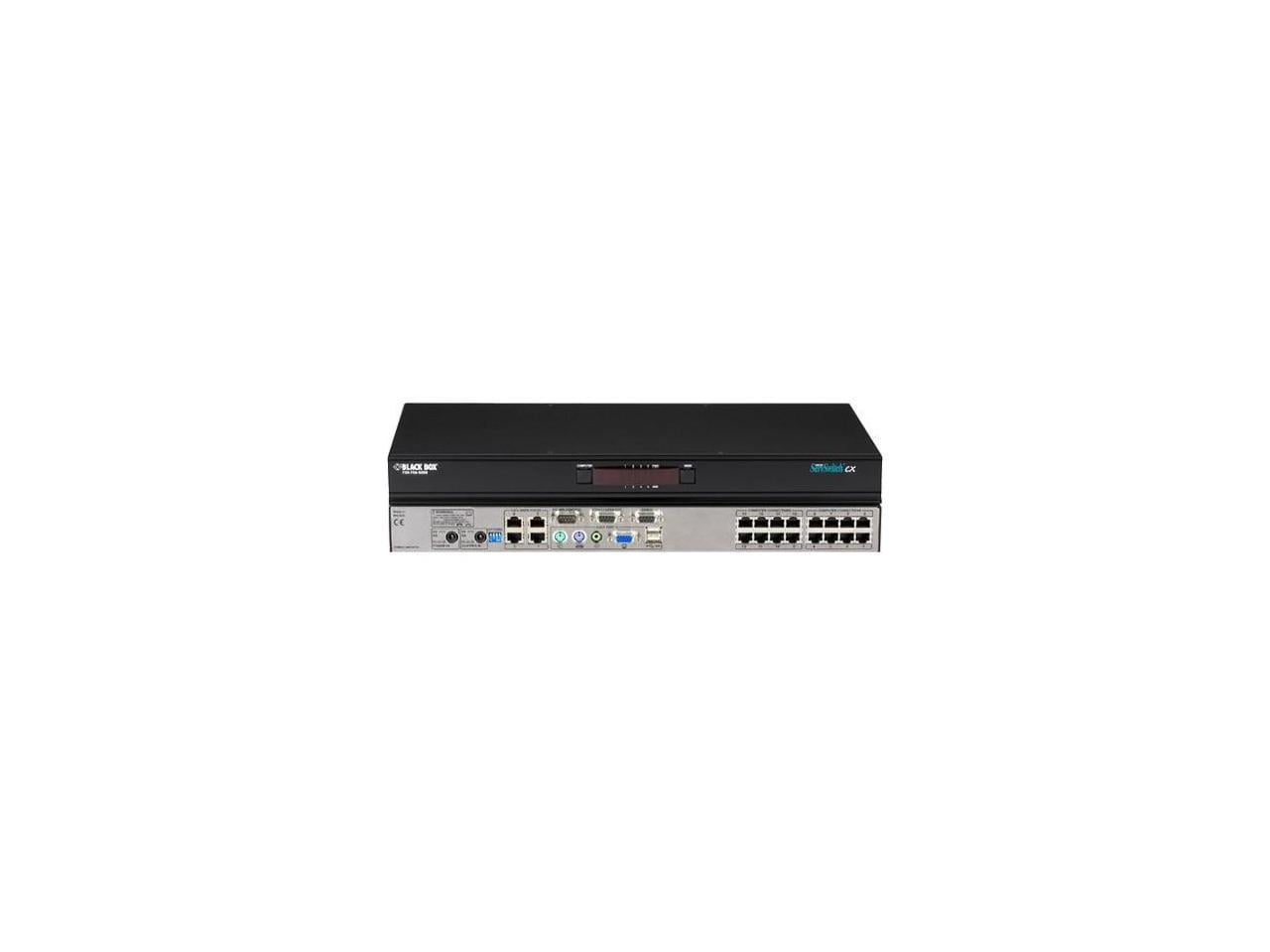 Black Box ServSwitch CX KVM Switch (1) Analog Console Port + (4) Users (16) Servers