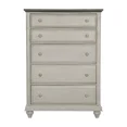 thumbnail image 4 of Classic Light Gray Finish 6pc Master Bedroom Set King Bed Two Nightstands Dresser Mirror Chest Modern Farmhouse Design, 4 of 7