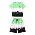 thumbnail image 3 of Boys Summer Outfits Stylish 2 Piece Set for Play and Everyday Wear Boys' Clothing Sets Light Green 13-14 Years, 3 of 5