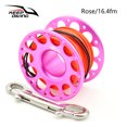 thumbnail image 2 of Naiovety Carrete de carrete de buceo Keep, carretes de cuerda de poliéster de Color sólido portátiles, accesorios subacuáticos de pesca de con Deportes acuáticos Rosa roja 30m Naiovety OD003289-13, 2 of 6