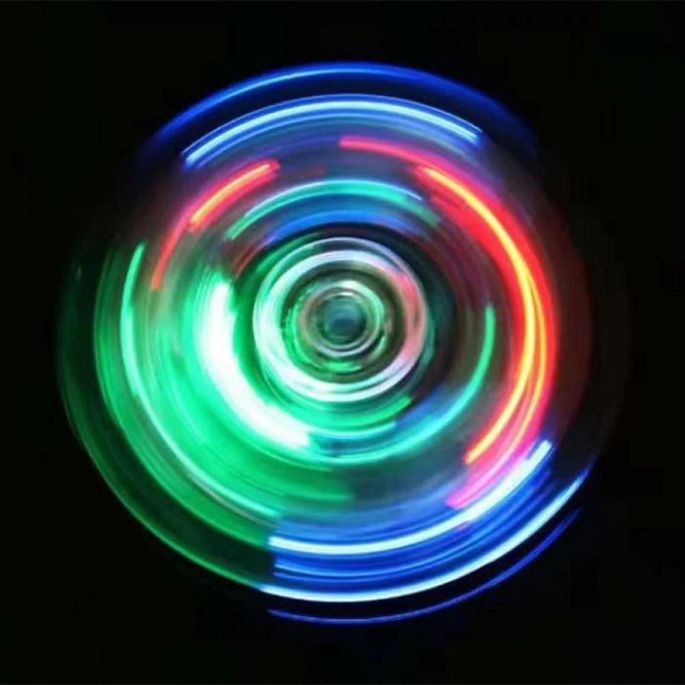 Luminous LED Light Fidget Spinner Hand Top Spinners Glow in Dark Light EDC Figet Spiner Finger Stress Relief Toys