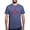 Heather Blue, variant on - New Mexico State Flag Men's Deluxe T Shirt - Mens Tri-blend T-Shirt