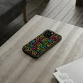thumbnail image 2 of DistinctInk Clear Hybrid Case for Apple iPhone 14 Plus (6.7" Screen) - Luminous Harmony: Cartoon-like Peace Sign Pattern - Shockproof Protection, 2 of 8