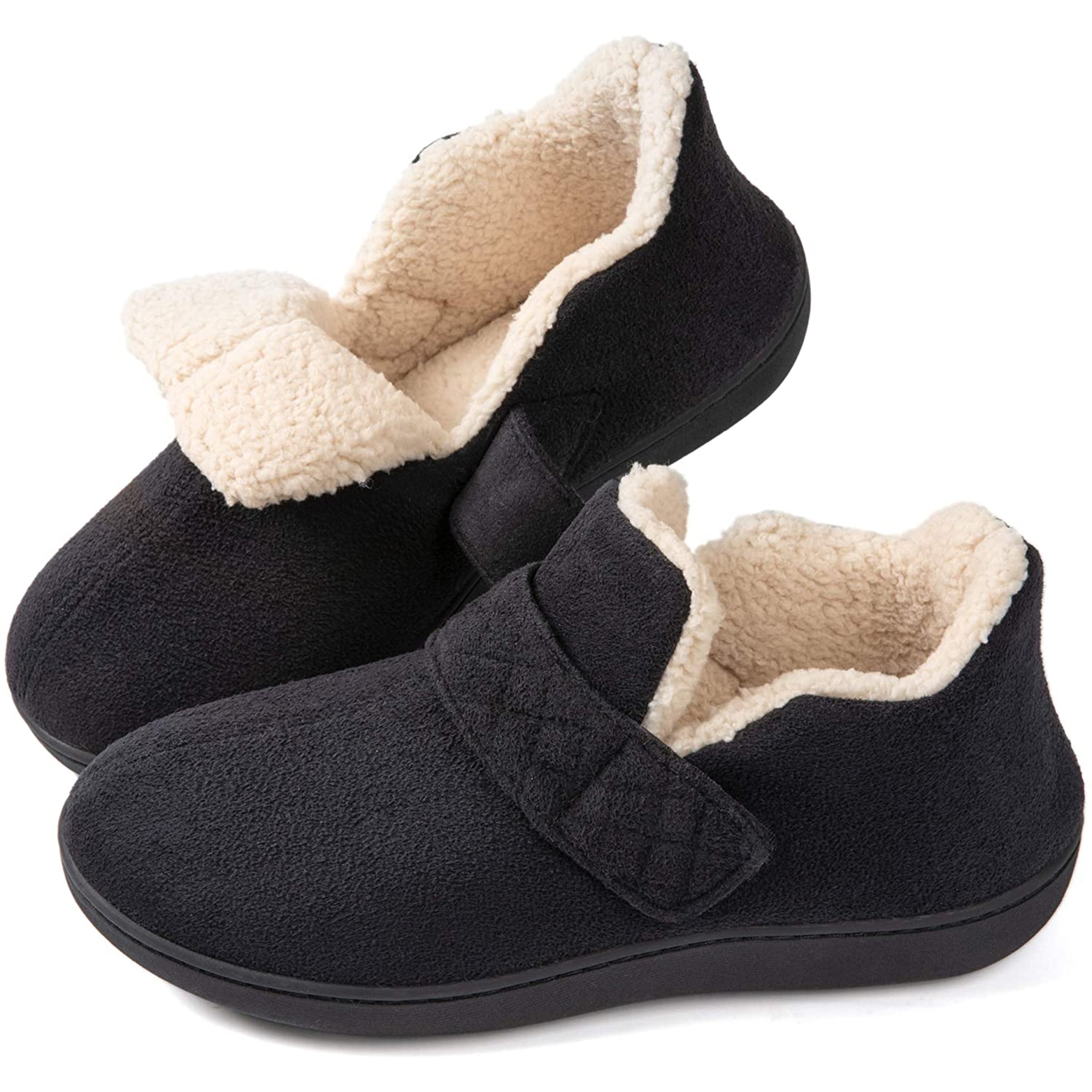 Zigzagger Women/’s Breathable Knit Slippers Cozy Memory Foam House Shoes Nonslip Rubber Sole Footwear