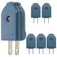 thumbnail image 3 of 6 Pcs Fiche Électrique Mâle Fiche de Remplacement 125v 10a Fiche Rotative Prise Us, 3 of 5