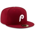 thumbnail image 3 of Men's New Era Maroon Philadelphia Phillies Alternate 2 Authentic Collection On-Field 59FIFTY Fitted Hat, 3 of 5