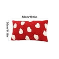 thumbnail image 2 of Tyidzon Valentines Day Decorations Throw Pillow Covers 12X20 Inch, Valentine Red Love Heart Pillow Case for Large Couch Sofa Home Inside Outside Holiday Party Decor, 2 of 6