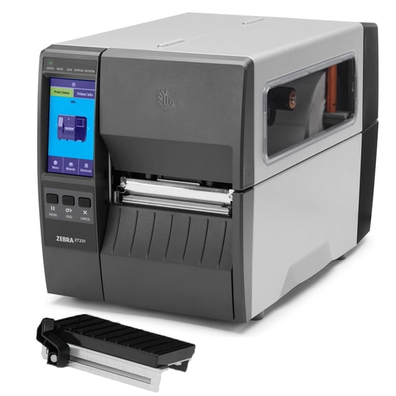 Zebra ZT231 Label Printer, Industrial Printer with Touch Display, Tear Bar