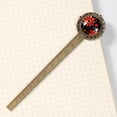 thumbnail image 4 of Coccinella septempunctata Antique Bronze Lace Bookmark: a Gift for Book Lovers and Readers, 4 of 5