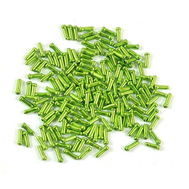Sonducket Paquete de 50 cables de freno, tapa trasera de aleación de aluminio, reemplazo de cubierta de línea de cambio de marchas MTB, accesorios verdes Type3 NO3 Sonducket OD022371-03