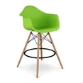 thumbnail image 3 of Aron Living Pyramid 28" Plastic Counter Stools with Arms in Green (Set of 4), 3 of 6