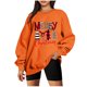 thumbnail image 2 of Pntutb Mujer Moda Suelta Manga Larga Cuello Redondo Blusa Navidad Impresión Camiseta tops Pntutb Pntutb-2862, 2 of 5
