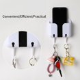 thumbnail image 1 of Hanging Holder Punch-free Multifunctional Reversed Charging Hole Wall Mounted Phone Storage Shelf for Home, 1 of 8