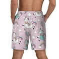 thumbnail image 4 of Haiem Llama Unicorn And Rainbow Men'S Quick-Dry Swim Trunks: Comfortable Beach Shorts With Mesh Lining And Pockets - Ideal For Swimming And Sunbathing Xx-Large, 4 of 9