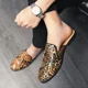 thumbnail image 4 of Zapatillas de hombre modernas y únicas, de media pantuflas, sin cordones, de cuero, para el verano de 2021, 4 of 4