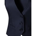 thumbnail image 5 of MixMatchy Women's Economy Dressy 3 Button Versatile Racerback Tuxedo Suit Vest Waistcoat, 5 of 5