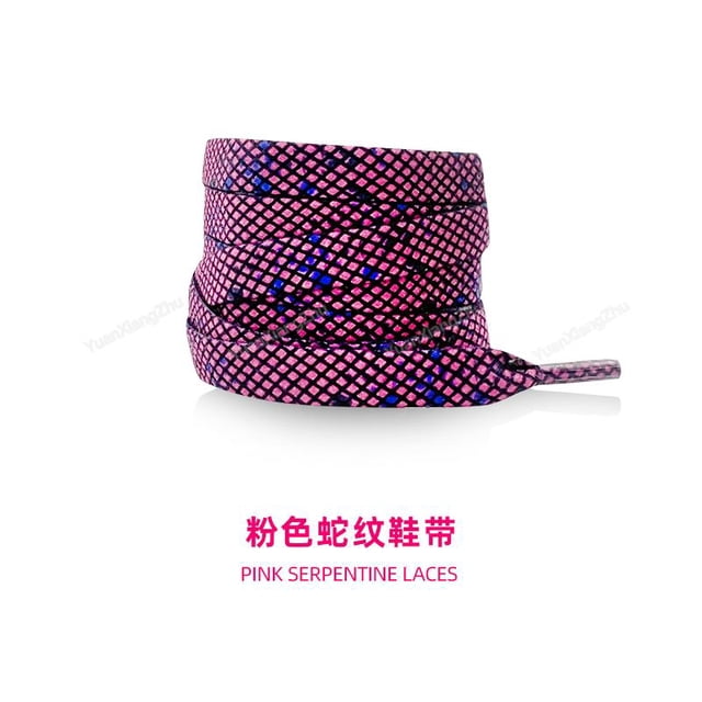 Tiger Leopard Snake Print Flat Shoelaces for Sneakers, 1 Pair, 140cm Length