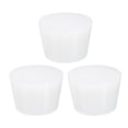 thumbnail image 1 of Uxcell 3 Pcs Tapones de Goma Sólida de Silicona Blanca, Tapones Cónicos para Fregaderos, Diámetro de 37 mm a 46 mm, 1 of 5