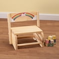 thumbnail image 2 of 2-in-1 Children's Step Stool and Chair, Unicorn Design, 2 of 3