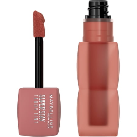 Maybelline Super Stay Teddy Tint Long Lasting Matte Lip Tint, Kitten Heel, 0.17 fl oz