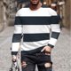 thumbnail image 1 of Blusas y camisas de manga larga y cuello redondo para hombre, camisetas casuales con estampado de moda y cuello redondo, blusas de licra de manga corta para hombre., 1 of 5