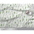 thumbnail image 2 of Soimoi Cotton Poplin Fabric Cactus Tree Printed Fabric 1 Yard 56 Inch Wide, 2 of 3