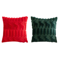 thumbnail image 1 of Fundas Almohada Navideñas Funda Decorativa Felpa Suave (reno) Color Rojo, 1 of 6