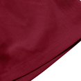 thumbnail image 2 of SWSMCLT Women's Above Knee Length Shorts Boyleg Comfy Elastic Band Slash Pocket Billowy Casual Shorts Bunched Burgundy Large, 2 of 5
