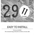 thumbnail image 3 of NACH Matte Black Hammer Tone Cast Iron House Number for Outside or Inside, Metal Modern House Numbers For Mailbox, Front Door, Maximum Rust Protection, 6 inch, Number 6, KE-HM6-BLK-6, 3 of 5