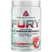 Core Nutritionals Fury V2 Platinum Next Generation Pre Workout 20 Servings (Strawberry Colada)