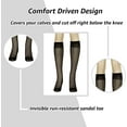 thumbnail image 5 of Lissele Full Support Women's Plus Size Knee High 3 Pack Taupe Light, XXXXL, 5 of 6