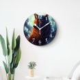 thumbnail image 4 of 10 Inch Wall Clock Battery Operated Silent Clock Decorative for Office, Kitchen, Outdoor, Living RoomGolden Moon Wolf Lovely Drawing, 4 of 4