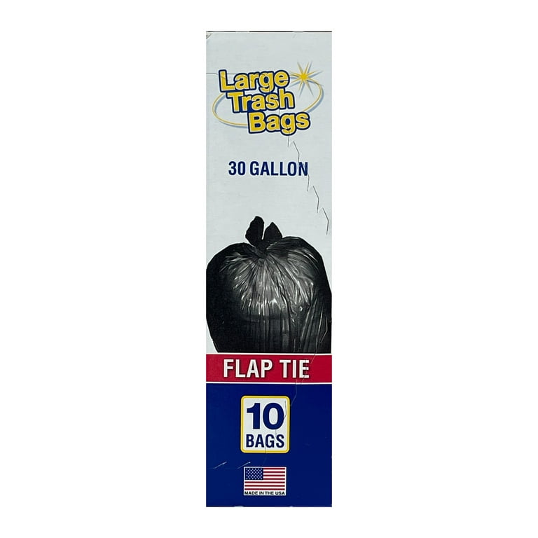 30 Gal Trash Bags w/ Flap-Tie Closure - 10 ct at Fleet Farm