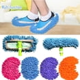 thumbnail image 3 of Cubierta de zapatos ICED Lazy person, cubierta de zapatos de mopa Chenille, cubierta de cabeza de mopa, cubierta de zapatos de limpieza multifuncional 1 pieza púrpura 24 * 12 cm, 3 of 3