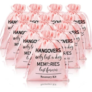 5 Pre-Filled Hangover Kits for Bachelorette Party Favors, Birthdays, Bridal Showers & Wedding Party Favors | 6 Pcs Bulk Hangover Kit Supplies, Items