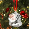 thumbnail image 2 of iju7gthy Silver Bell Hangs Heat Transfer Photo Bell Pendant Christmas Bell Commemorative Relatives Ornament Christmas Commemorative Ornament Christmas Gift, 2 of 4