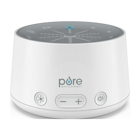 Pure Enrichment DOZE Sound Machine and Sleep Therapy Light - 6 Soothing Sounds, Relaxing Pulse Light, Auto Sleep Timer, and Built-In USB Charger - All-Natural Sleep Aid and Stress Reliever