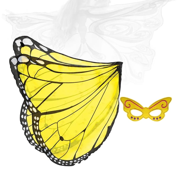Disfraz de Mariposa Ala Amarillo Negro Yinane