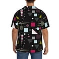 thumbnail image 7 of Goofa Colorful Geometry Printed Men's Casual Short-sleeved Shirt,Lightweight Breathable Button-down,Summer Casual men's top,Versatile Fashion shirt-XX-Large, 7 of 7