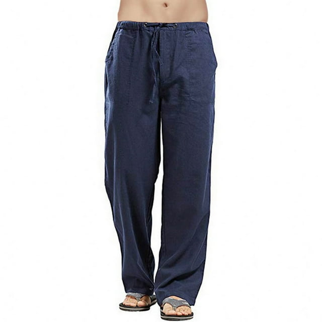 Men's Casual Pants - Versatile Splicing Printed Overalls for Everyday Wear and Work Trousers