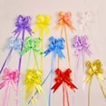 thumbnail image 4 of Caja de dulces para suministros de boda, 200 piezas, caja de regalo, decoración, flor, borde dorado, rosa, lazo de mano, trompeta, 15 mm, 4 of 5