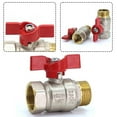 HONGDI Heavy Duty Brass Garden Hose Shut Off Valve for Maximum Water