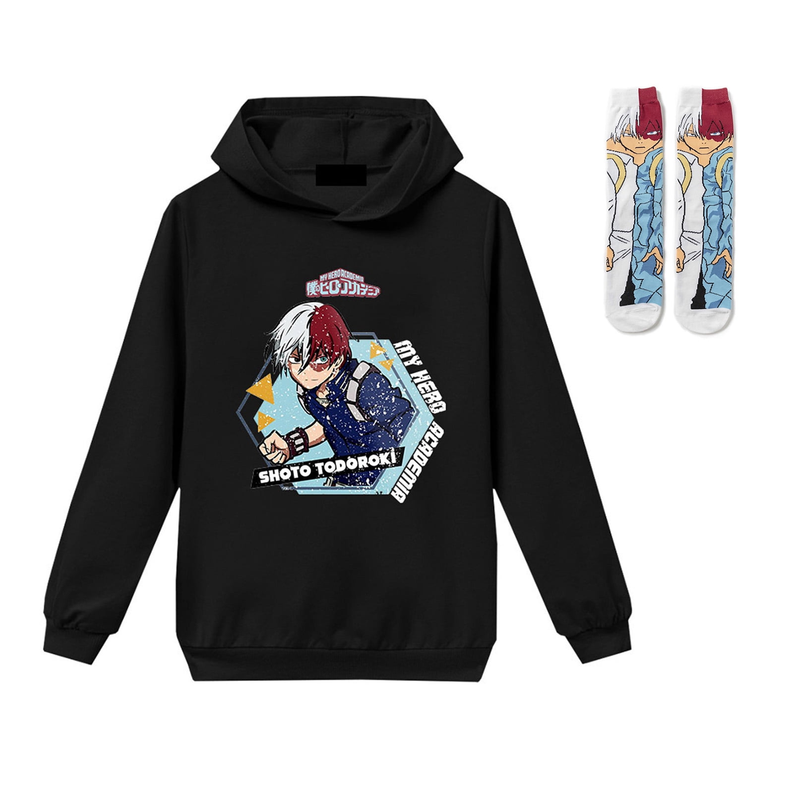 Kids My Hero Academia Hoodie with Socks Set Black Ethiopia Ubuy