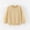 Khaki, variant on Unisex Boys Girls Cotton Sweatshirt Kids Crewneck Long Sleeve Casual Tops School Uniform Thin Pullover Shirts, Size 2-11