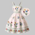 thumbnail image 4 of WhouRiu Girls Summer Backless Cami Dress Casual Floral Printed Sleeveless A Line Dresses Kids Comfortable Party Sundress,9 Years, 4 of 4