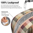 thumbnail image 2 of Checkered Pattern Lunch Tote – Retro Plaid Design Portable Insulated Cooler Bag for Office and Picnic, 2 of 6