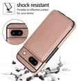 thumbnail image 3 of SaniMore for Google Pixel 8A 6.1" 2023 Case with Flip Wallet Credit Card Holder, Premium PU Leather Magnetic Clasp Kickstand Heavy Duty Shockproof Anti-drop Cover For Google Pixel 8A, Rosegold, 3 of 10