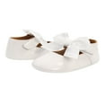 thumbnail image 4 of Baby Girl Princess Flats Ribbon Bow Decor Non-Slip Soft Sole Shoes Princess Fashion, 4 of 8