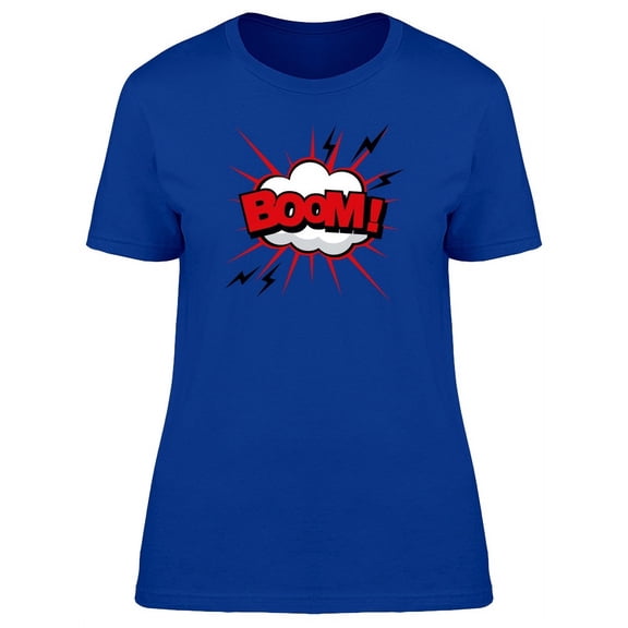 Wording Sound Boom T-Shirt Women -Image by Shutterstock, Female XX-Large