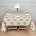 thumbnail image 3 of Cute Hedgehog Pattern Square Tablecloth,Waterproof Square Table Cover,Wipeable Spillproof Washable Table Cover for Home Kitchen Party Decor 52"x52"(132x132cm), 3 of 6